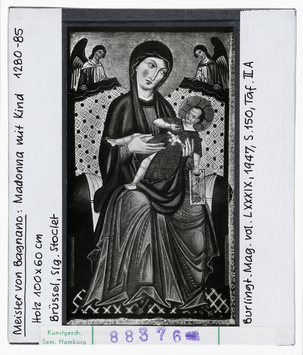 Vorschaubild Meister von Bagnano: Madonna mit Kind. Brüssel, Slg. Stoclet 